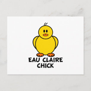 Eau Claire Wisconsin Chick Postcard