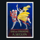 Eau de Cologne A. Seguin Art Deco Vintage Poster<br><div class="desc">Vintage art deco advertising poster from France. Eau de Cologne A. Seguin by Leonetto Cappiello. Published in 1922. Please note that our posters are high quality reproductions based on professional, very high resolution scans off the originals. Our manual retouching process does not involve the use of filters that remove any...</div>