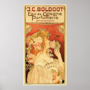 EAU DE COLOGNE PARFUMERIE Perfume Privat Livemont Poster