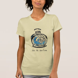 Eau de parfum french Blue fashion perfume bottle T-Shirt
