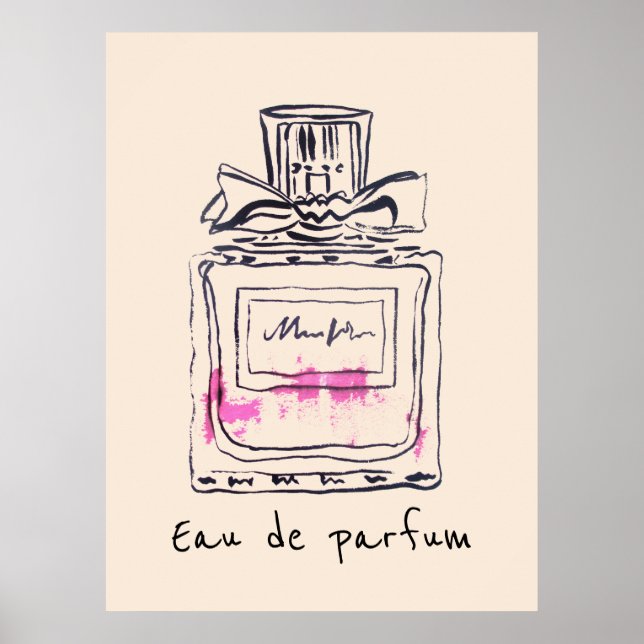 Eau de parfum French Perfume bottle fashion Poster (Front)