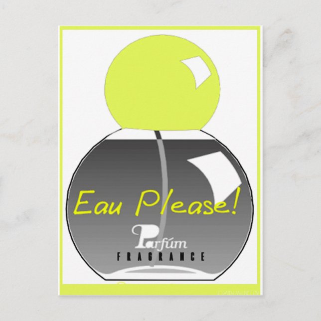 EAU PLEASE POSTCARD (Front)
