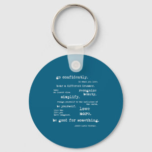 Eau Quote Motivational Insrational - Go Confidentl Key Ring