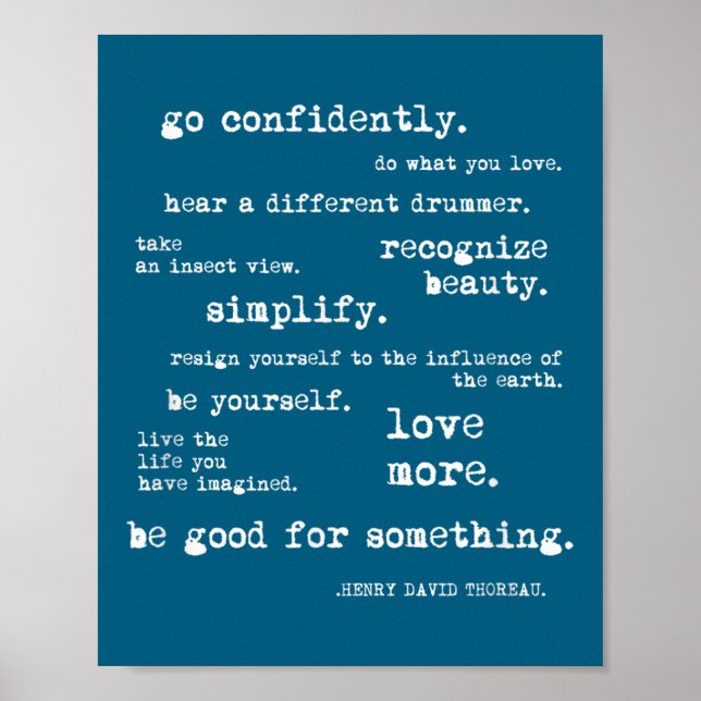 Eau Quote Motivational Insrational - Go Confidentl Poster (Front)