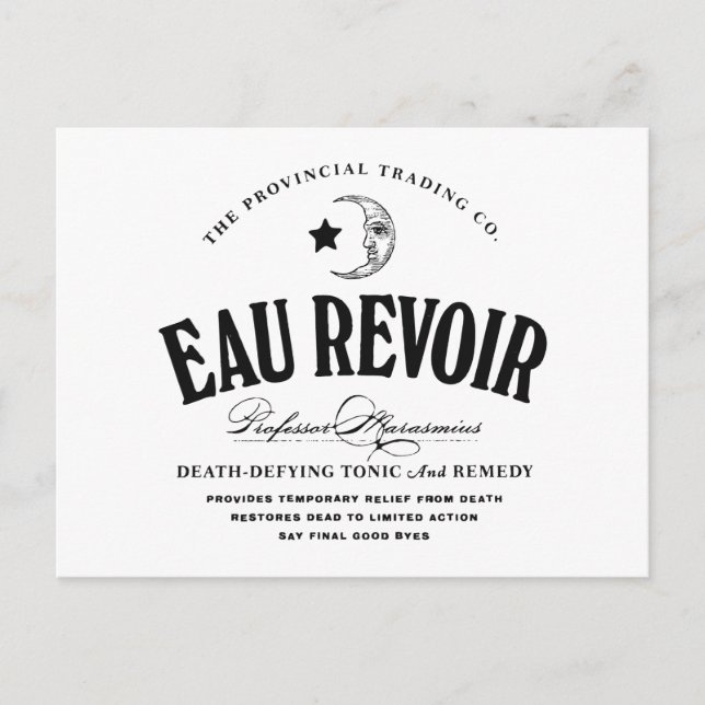 Eau Revoir - postcard (Front)