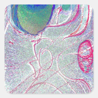 Eazy Face Square Magnet Square Sticker