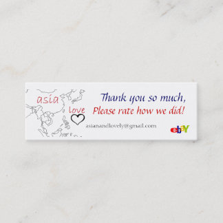 ebay & etsy mini business card