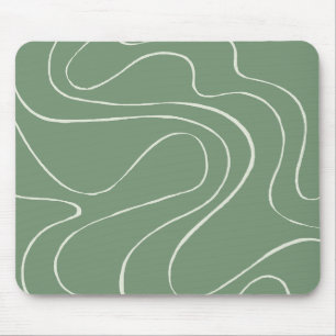 Ebb and Flow 2 in Green Mouse Mat