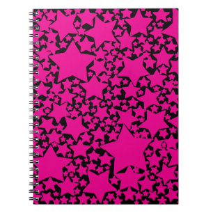 Ebb and Flow 2 in Magenta and Black Notebook