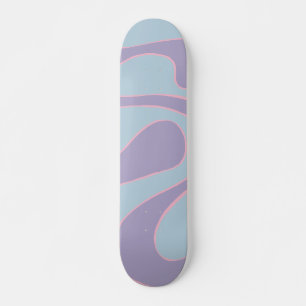 Ebb and Flow 2 in Pink, Lilac, and Blue Skateboard