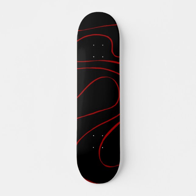 Ebb and Flow 2 in Red and Black Skateboard (Front)