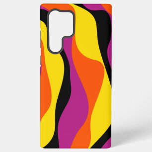 Ebb and Flow 4 - Black, Pink, Orange and Yellow Samsung Galaxy Case