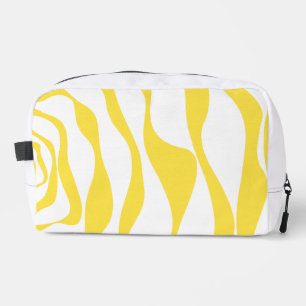Ebb and Flow 4 in Lemon Yellow and White Dopp Kit