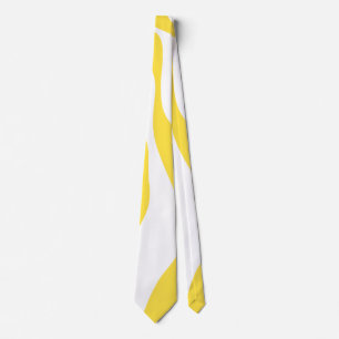 Ebb and Flow 4 in Lemon Yellow and White Tie
