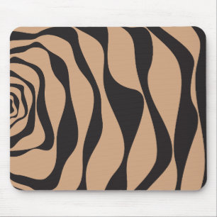 Ebb and Flow 4 in Tan and Black Mouse Mat