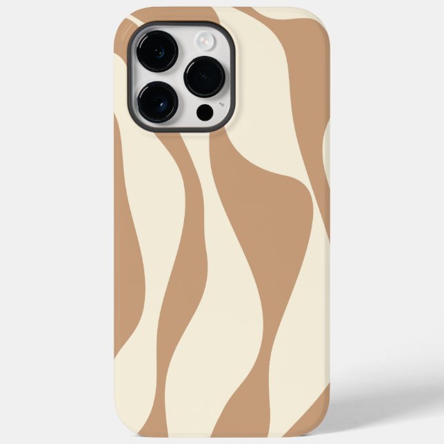 Ebb and Flow 4 in Tan and Cream Case-Mate iPhone Case (Back)