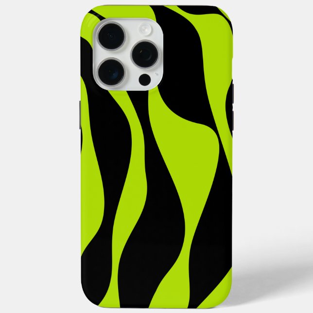 Ebb and Flow 4 - Lime Green Case-Mate iPhone Case (Back)
