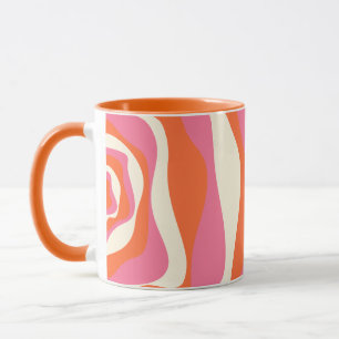 Ebb and Flow 4 - Pink, Orange and Cream Mug