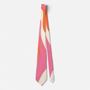 Ebb and Flow 4 - Pink, Orange and Cream Tie