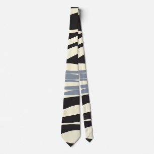 Ebb and Flow in Black, Grey and Cream Tie