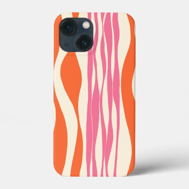 Ebb and Flow - Pink, Orange, and Cream  Case-Mate iPhone Case (Back)