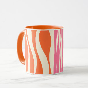 Ebb and Flow - Pink, Orange, and Cream  Mug