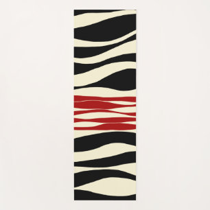 Ebb and Flow - Red & Cream Yoga Mat