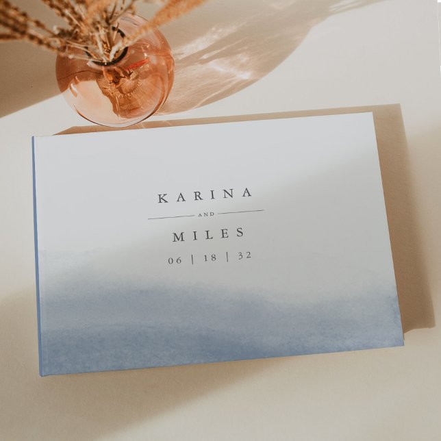 Ebb Tide Coastal Watercolor Wedding Guest Book (Creator Uploaded)