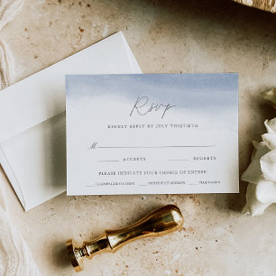 Ebb Tide Wedding Meal Choice RSVP Card