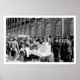 Ebbets Field Hot Dog Stand Baseball 1920 Poster