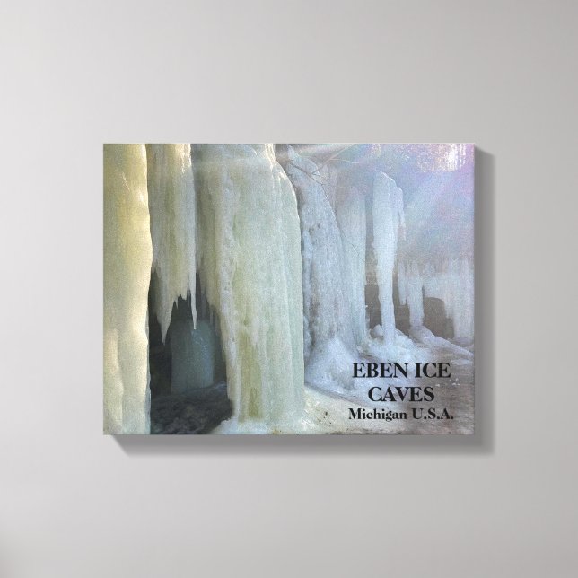 EBEN ICE CAVES MICHIGAN U.S.A. CANVAS PRINT (Front)