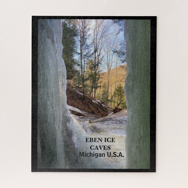 EBEN ICE CAVES MICHIGAN U.S.A.  JIGSAW PUZZLE (Vertical)
