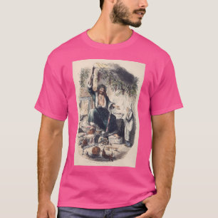 Ebenezer Scrooge And The Ghost Of Christmas Presen T-Shirt