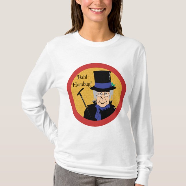 Ebenezer Scrooge Bah! Humbug! T-Shirt (Front)