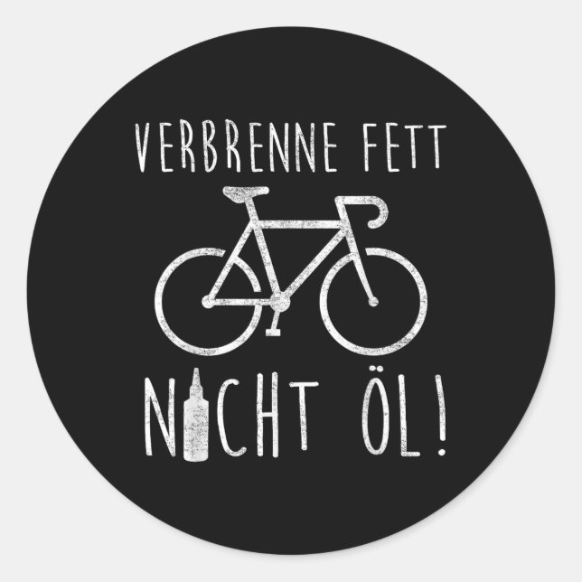 Ebike Cyclist Bicycle Commuter Environmental Prote Classic Round Sticker (Front)