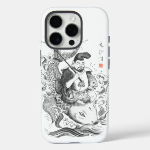 Ebisu - God of Fishing & Commerce (ink painting) iPhone 16 Pro Case