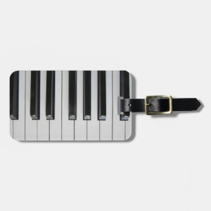 Ebony and Ivory Luggage Tag