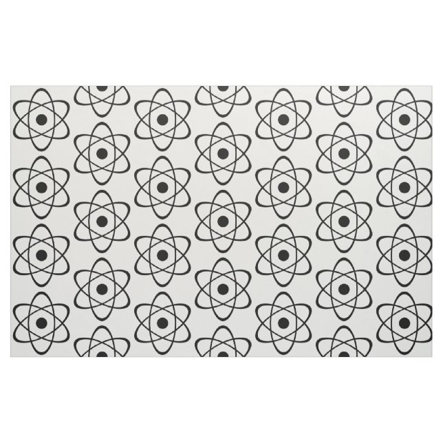 Ebony Atom Symbol Fabric (Fat Quarter)