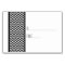 Ebony Chevron Border Escort Card