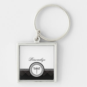 Ebony Dragonfly Emblem Keychain