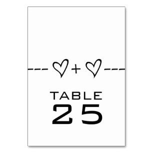 Ebony Heart Equation Table Card