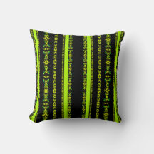 Ebony Lime Modern African Black & Green Geometric