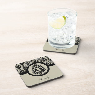 Ebony Lovebird Cage Coaster