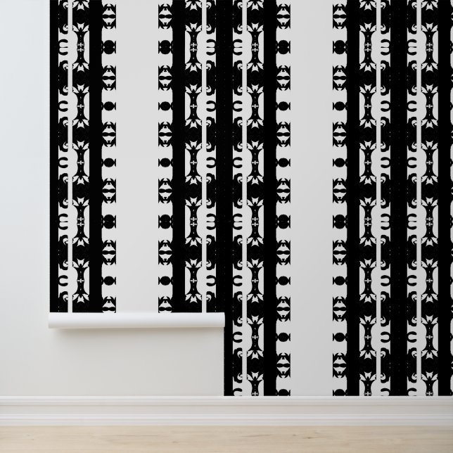 Ebony Rhythm African Pattern Wallpaper (Application)