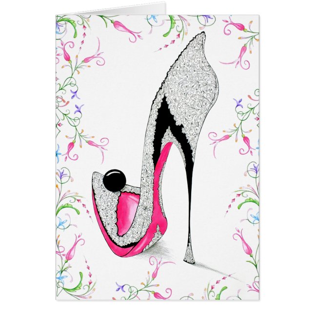 Ebony Shoe Card (Front)