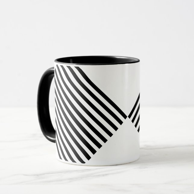 Ebony Snow Mug (Front Left)