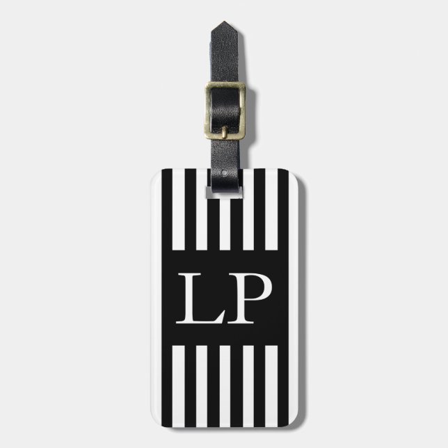 Ebony Snow Personalised Luggage Tag (Front Vertical)