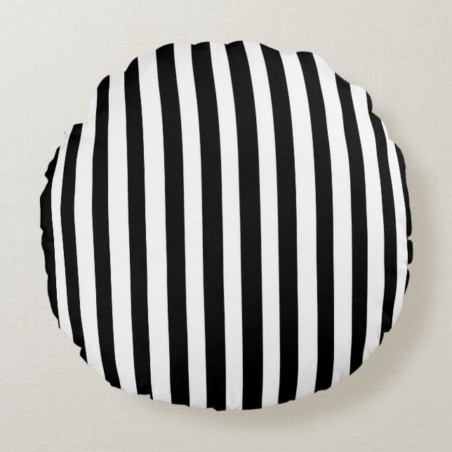Ebony Snow Round Cushion (Front)