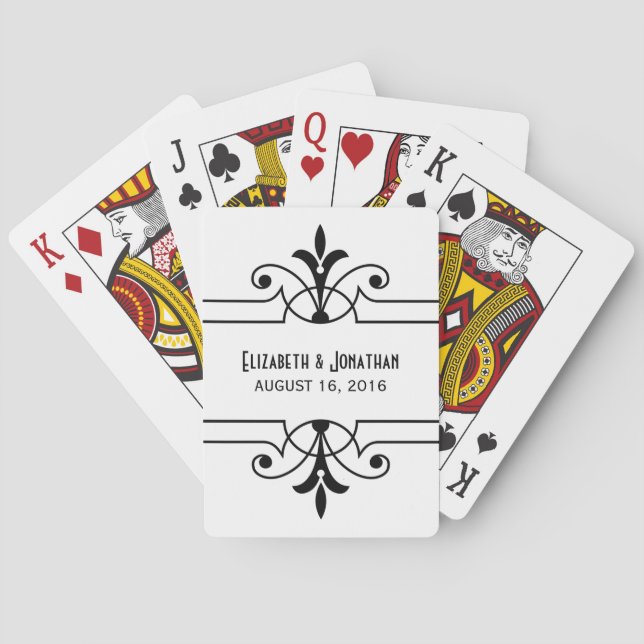 Ebony v2 Fancy Ornamental Playing Cards (Back)