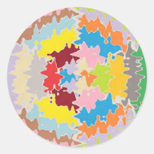 EBR Rainbow Colours:  Energy Balance Classic Round Sticker